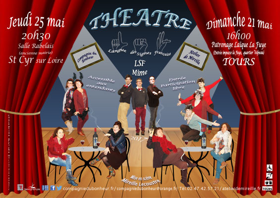 affiche theatre LSF